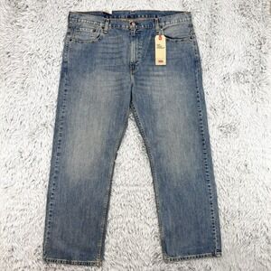 Levi's‎ Jeans Men's 42.5x31 NWT 569 Loose Straight Whiskering Grunge
